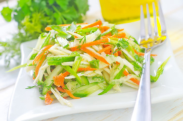 Image showing fresh salad with vegetable