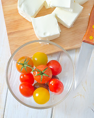 Image showing feta and tomato
