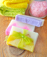 Image showing soap and salt