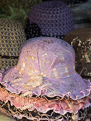 Image showing Stacks of hats