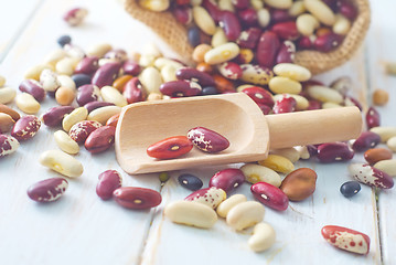 Image showing Raw color beans