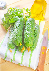 Image showing cucumbers