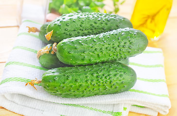 Image showing cucumbers