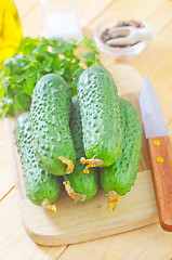 Image showing cucumbers