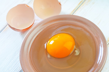 Image showing raw eggs