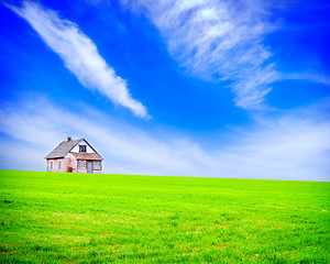 Image showing house in field