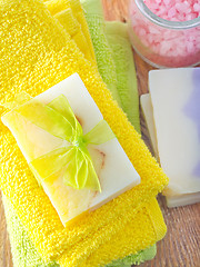 Image showing soap and salt