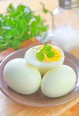 Image showing boiled eggs