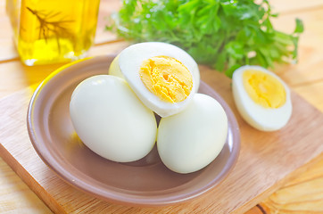 Image showing boiled eggs