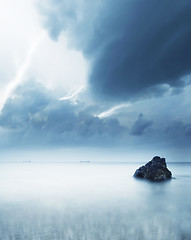 Image showing storm on the sea