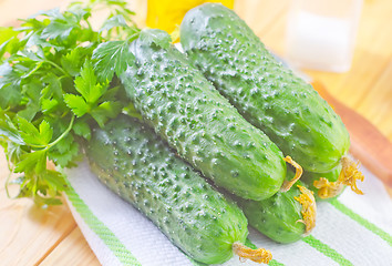 Image showing cucumbers