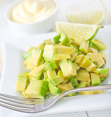 Image showing salad with avocado