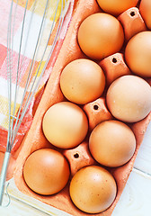 Image showing raw eggs