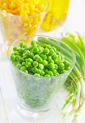 Image showing green peas