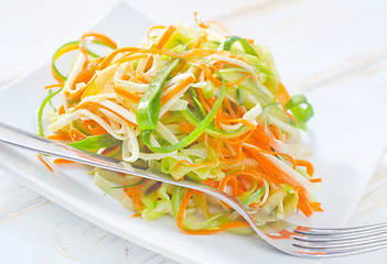 Image showing salad with celery and carrot