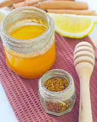 Image showing honey,cinnamon,and lemon