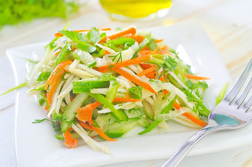 Image showing fresh salad with vegetable