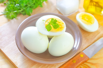 Image showing boiled eggs