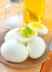 Image showing boiled eggs