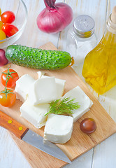 Image showing ingredients for greek salad