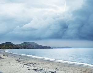 Image showing Storm on the sea