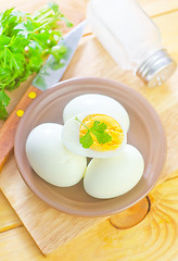 Image showing boiled eggs