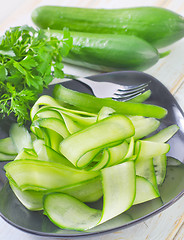 Image showing salad with cucumber