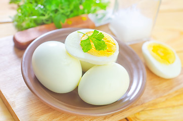 Image showing boiled eggs