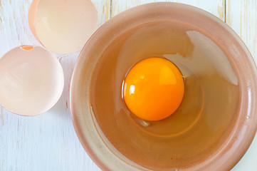 Image showing raw eggs