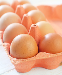 Image showing raw eggs