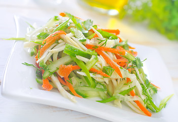 Image showing fresh salad with vegetable