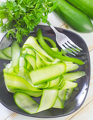 Image showing salad with cucumber