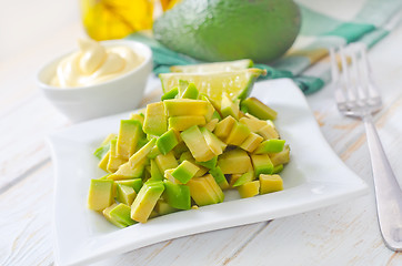 Image showing salad with avocado