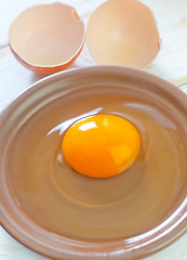 Image showing raw eggs