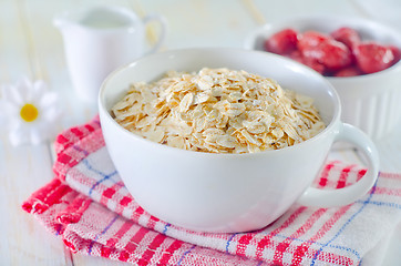 Image showing oat flakes