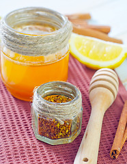 Image showing honey,cinnamon,and lemon