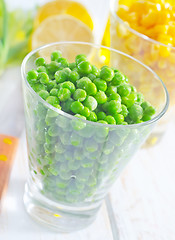 Image showing green peas