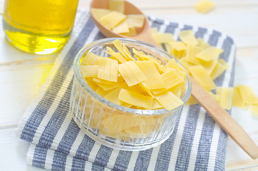 Image showing raw pasta