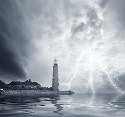 Image showing storm on the sea