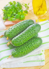 Image showing cucumbers