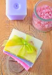 Image showing soap and salt