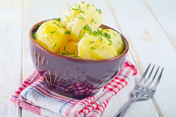 Image showing boiled potato