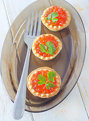 Image showing tartalets with caviar