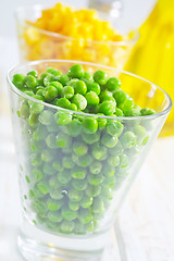 Image showing green peas