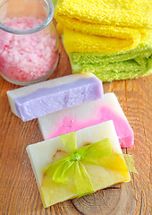 Image showing soap and salt