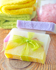 Image showing soap and salt