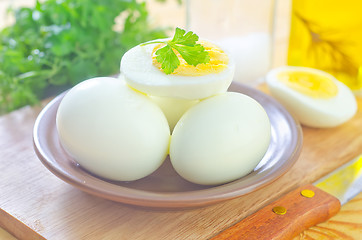 Image showing boiled eggs