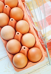 Image showing raw eggs