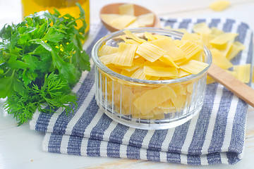 Image showing raw pasta