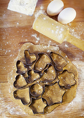 Image showing dough for cookies